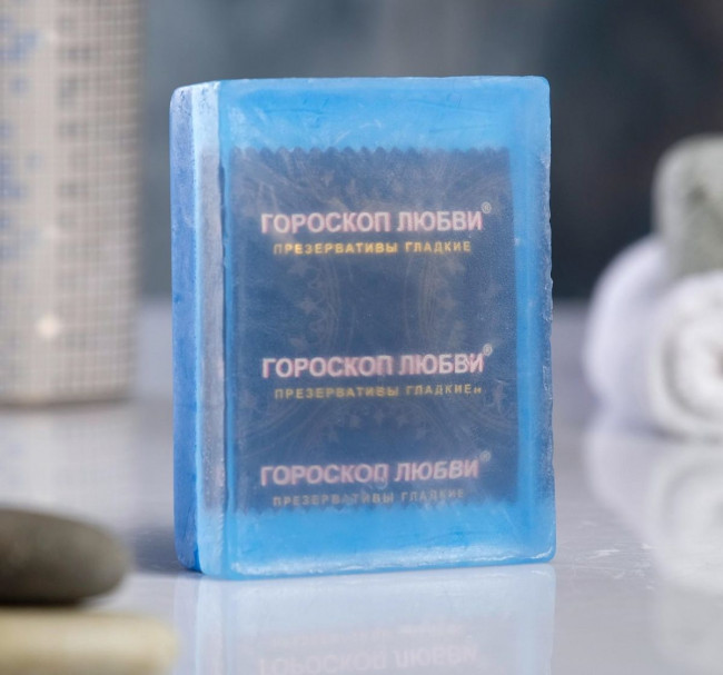 Мыло "Экстренная помощь" с презервативом внутри - 105 гр.