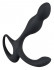 Черный силиконовый стимулятор простаты Plug with Perineum Stimulator, Orion