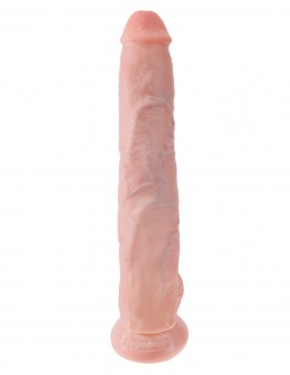Телесный фаллоимитатор-гигант 14" Cock with Balls - 37,5 см., Pipedream