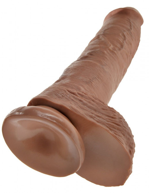 Фаллоимитатор-мулат с мошонкой 10" Cock with Balls на присоске - 25,4 см., Pipedream Фаллоимитатор-мулат с мошонкой 10" Cock with Balls на присоске - 25,4 см., Pipedream