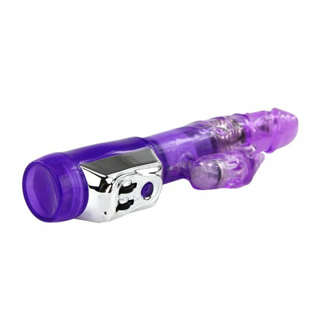 Фиолетовый вибратор Super Sex Rabbit - 21,5 см., Baile