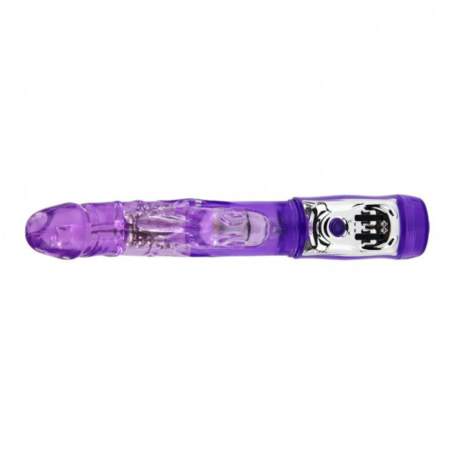 Фиолетовый вибратор Super Sex Rabbit - 21,5 см., Baile