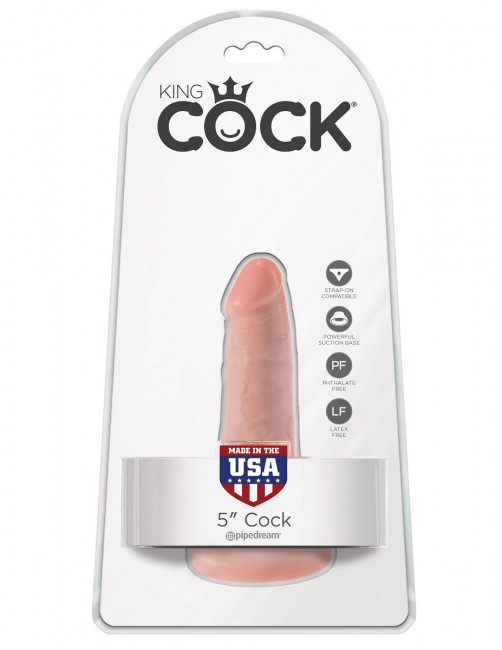 Анальный фаллоимитатор на присоске 5" Cock - 14 см., Pipedream