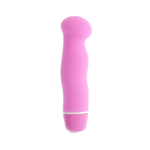 Розовый мини-вибратор Microscopic Mini Updo - 12,5 см., Vibe Therapy