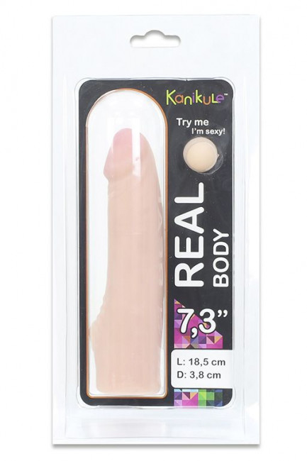 Насадка на пояс Harness с Real body - 18,5 см., Kanikule Насадка на пояс Harness с Real body - 18,5 см., Kanikule