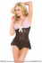 Шифоновый тедди с лифом из кружева, Coquette Int