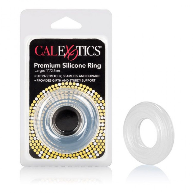 Прозрачное эрекционное кольцо Premium Silicone Ring Large, California Exotic Novelties Прозрачное эрекционное кольцо Premium Silicone Ring Large, California Exotic Novelties
