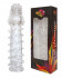 Закрытая прозрачная рельефная насадка с шипиками Crystal sleeve - 13,5 см., Bior toys