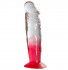 Красный фаллоимитатор с прозрачным стволом без мошонки - 17,8 см., Dream Toys Красный фаллоимитатор с прозрачным стволом без мошонки - 17,8 см., Dream Toys