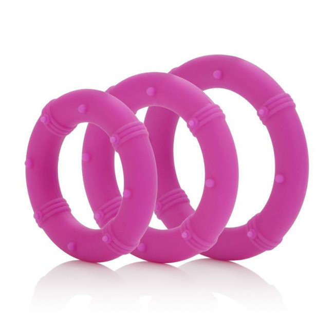 Набор розовых эрекционных колец Posh Silicone Love Rings, California Exotic Novelties