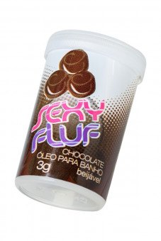 Масло для ванны и массажа SEXY FLUF с ароматом шоколада - 2 капсулы (3 гр.), INTT