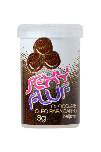 Масло для ванны и массажа SEXY FLUF с ароматом шоколада - 2 капсулы (3 гр.), INTT