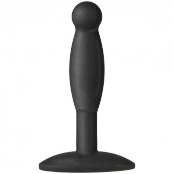 Черная анальная пробка Platinum Premium Silicone - The Minis - Smooth Medium - Black M, Doc Johnson