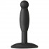 Черная анальная пробка Platinum Premium Silicone - The Minis - Smooth Medium - Black M, Doc Johnson