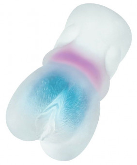 Прозрачный реалистичный мастурбатор Juicy Pussy Crystal Wave, ToyFa