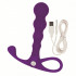 Фиолетовый анальный вибромассажер Embrace Beaded Probe, California Exotic Novelties