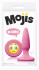 Розовая силиконовая пробка Emoji Face OMG - 8,6 см., NS Novelties