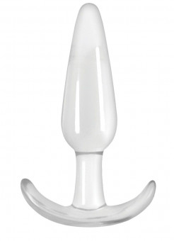 Прозрачная анальная пробка прозрачная Jelly Rancher T-Plug Smooth - 11 см., NS Novelties