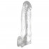 Прозрачная закрытая насадка-реалистик, Sextoy 2011