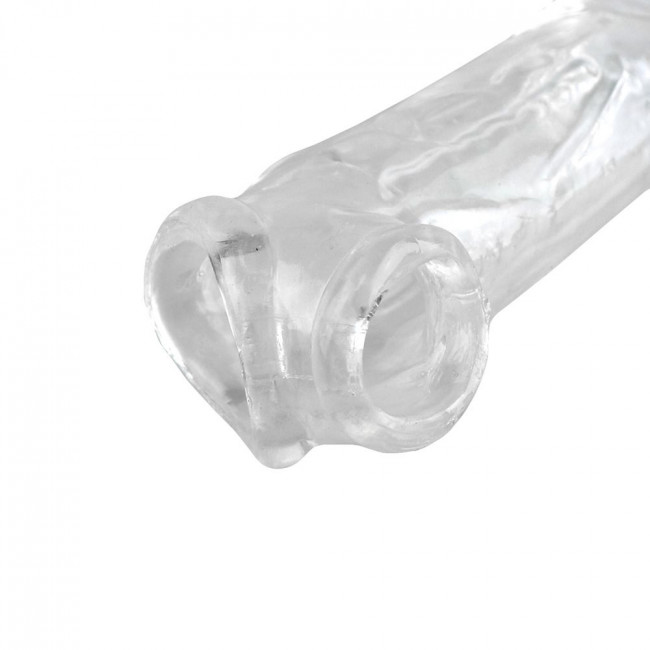 Прозрачная закрытая насадка-реалистик, Sextoy 2011