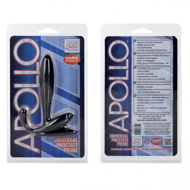 Черный стимулятор простаты APOLLO UNIVERSAL PROSTATE PROBE, California Exotic Novelties