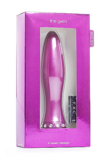 Вибратор-торпеда с кристалликами The Gem Purple - 16,6 см., Shots Media BV Вибратор-торпеда с кристалликами The Gem Purple - 16,6 см., Shots Media BV