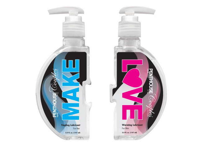 Набор из покалывающей и согревающей смазок  Make Love Warming and Tingling Lubricant - 2 х 147 мл., Topco Sales