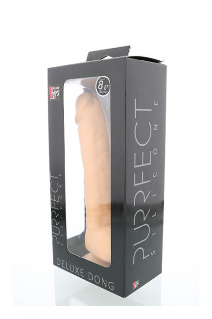 Телесный фаллоимитатор PURRFECT SILICONE DELUXE DONG 8.5INCH - 21 см., Dream Toys Телесный фаллоимитатор PURRFECT SILICONE DELUXE DONG 8.5INCH - 21 см., Dream Toys