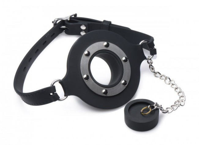 Силиконовый кляп с затычкой Pie Hole Silicone Feeding Gag Силиконовый кляп с затычкой Pie Hole Silicone Feeding Gag