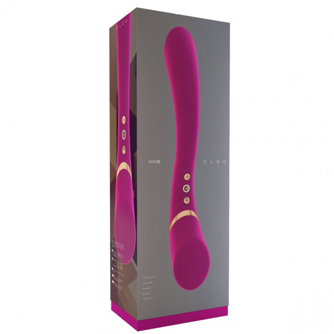 Розовый вибратор Cleo - 27 см., Shots Media BV
