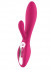 Розовый вибратор с клиторальным отростком HONEY BUNNY, Dream Toys