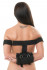 Черная сбруя на предплечья с фиксацией рук Torso Restraints, Orion
