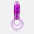 Фиолетовое виброкольцо с подхватом мошонки DOUBLE O 8 PURPLE, Screaming O