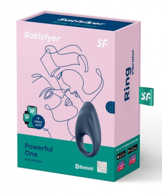 Эрекционное кольцо Satisfyer Powerful One с возможностью управления через приложение Эрекционное кольцо Satisfyer Powerful One с возможностью управления через приложение