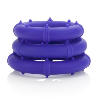 Набор фиолетовых эрекционных колец Posh Silicone Love Rings, California Exotic Novelties