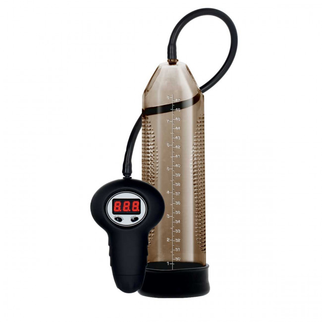 Дымчатая мужская автоматическая помпа Apollo Automatic Power Pump, California Exotic Novelties