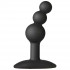 Черный анальный стимулятор Platinum Premium Silicone - The Minis Bubble Small - Black S, Doc Johnson