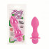 Розовый анальный стимулятор с вибрацией Booty Call Booty Player - 14 см., California Exotic Novelties