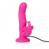 Розовый силиконовый вибратор Love Rider Butterfly Lovers - 18 см., California Exotic Novelties