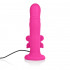 Розовый силиконовый вибратор Love Rider Butterfly Lovers - 18 см., California Exotic Novelties