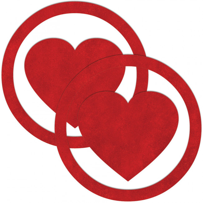 Красные пестисы Round Hearts в виде сердечек в круге, Shots Media BV
