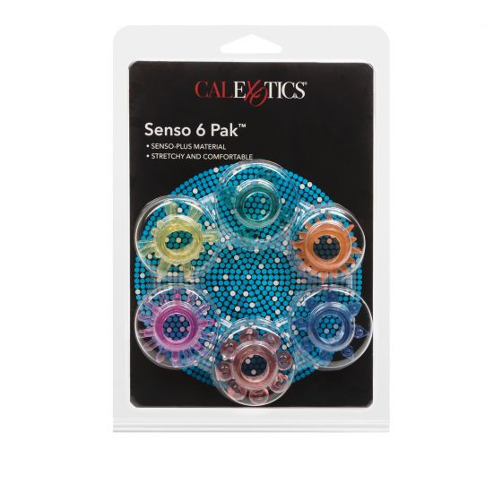 Набор из 6 эрекционных колец SENSO PAK, California Exotic Novelties