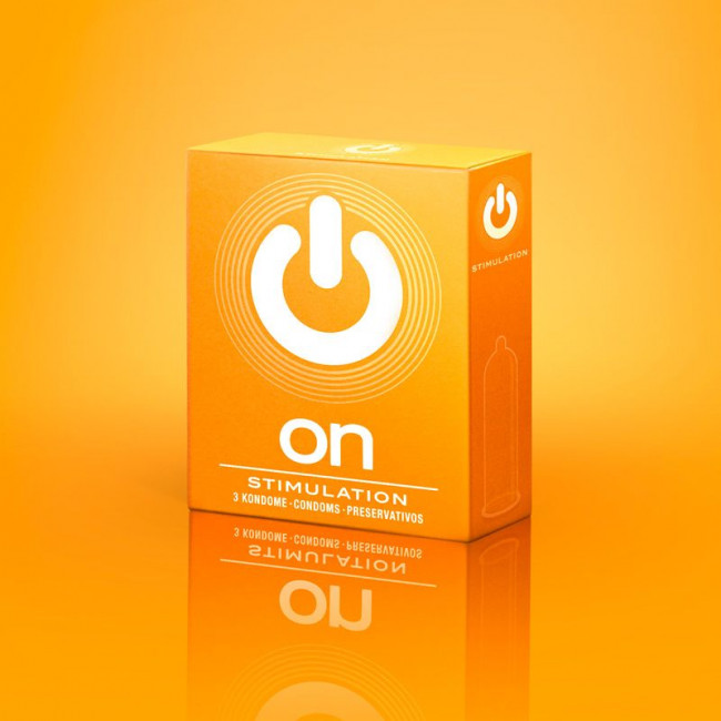 Презервативы ON) Stimulation с точками - 3 шт., R&S GmbH