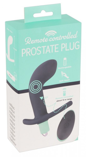 Темно-фиолетовый вибростимулятор простаты с пультом ДУ Remote Controlled Prostate Plug, Orion Темно-фиолетовый вибростимулятор простаты с пультом ДУ Remote Controlled Prostate Plug, Orion