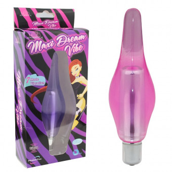 Розовый вибростимулятор-пробка Maxi Dream Vibe - 14,5 см., Howells