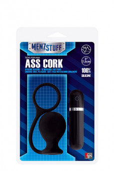 Анальная вибровтулка MENZSTUFF ASS CORK WIDE - 7,5 см.  , Dream Toys