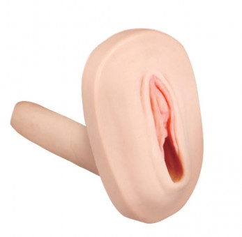 Мастурбатор-вагина с вибрацией и выносным пультом управления REALSTUFF SMOOTH & BALD, Dream Toys