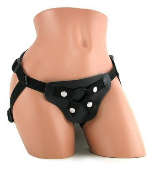 Трусики для страпона  Latigo Leather Strap-On, Sportsheets