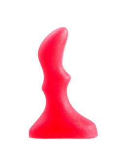 Розовый анальный стимулятор Small ripple plug - 10 см., Lola toys