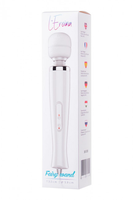 Белый жезловый вибромассажер L'EROINA Super Massager, ToyFa Белый жезловый вибромассажер L'EROINA Super Massager, ToyFa